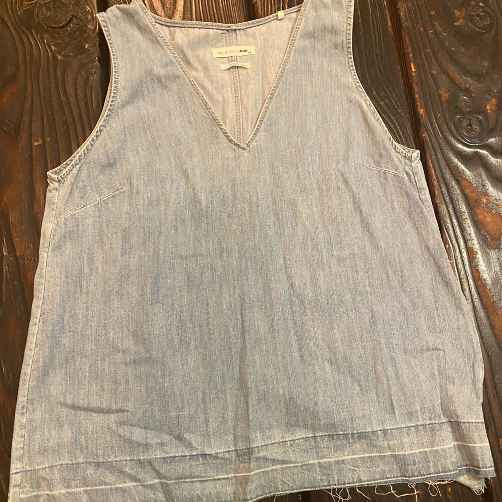 Rag & Bone Denim/ Chambray Size Small Shirt - image 2